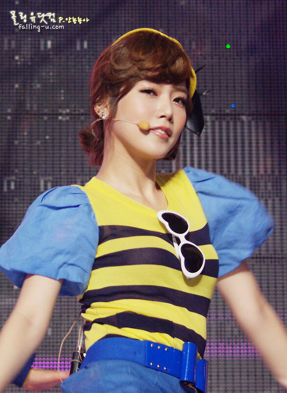 woman in bee costume on stage