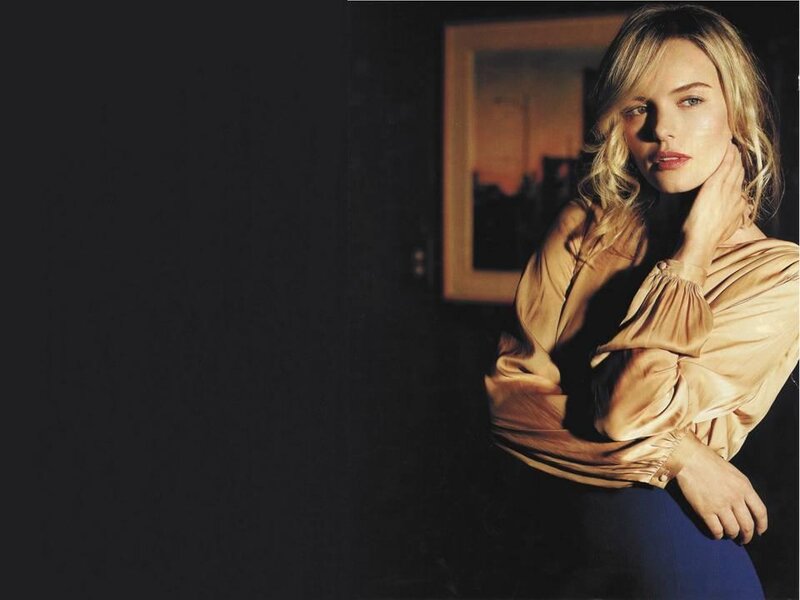 Woman in Beige Blouse — Dramatic