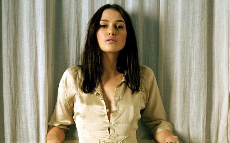 woman in beige blouse