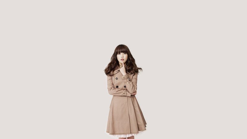 woman in beige coat