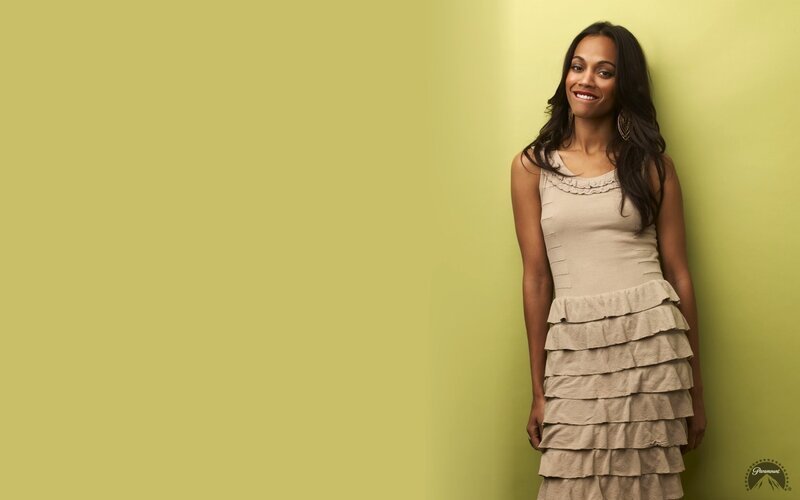 Woman in Beige Dress — Green