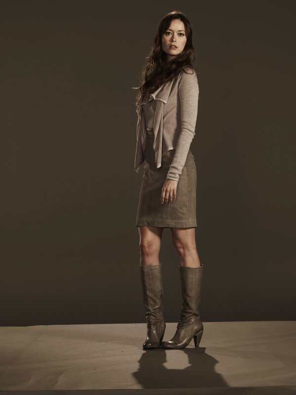 woman in beige outfit