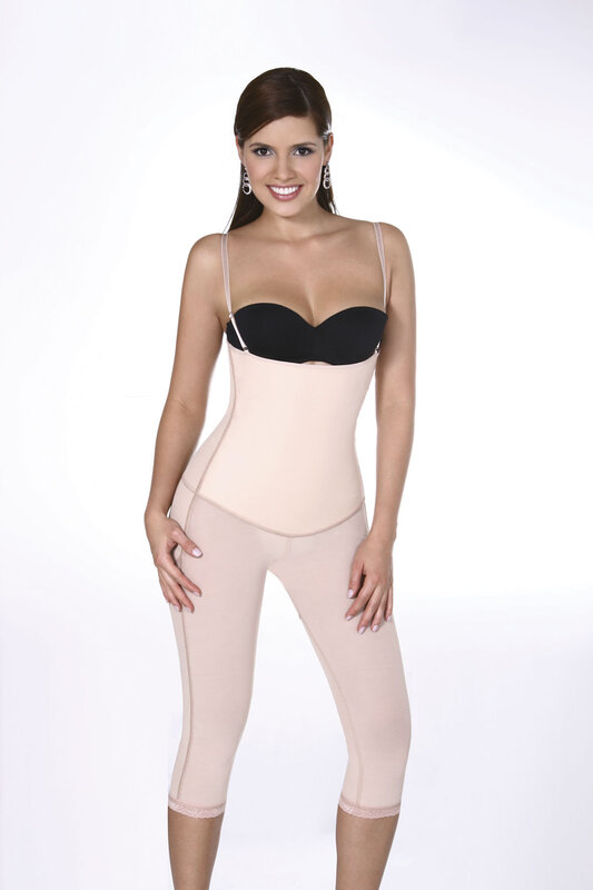 woman in beige shapewear