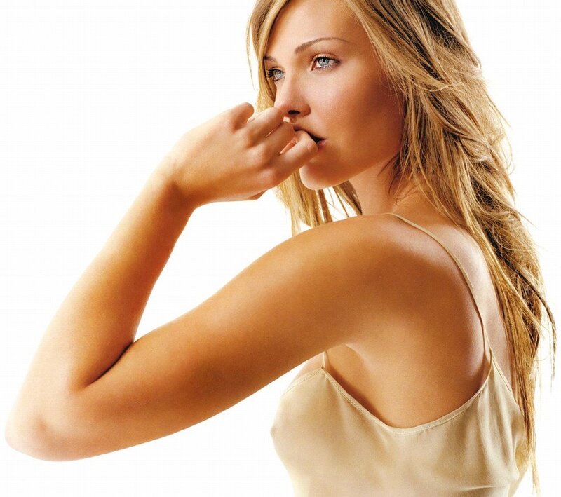 woman in beige top