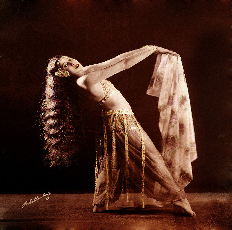 Woman in Belly Dance Costume — Brown