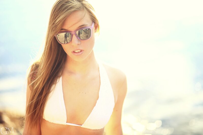 woman in bikini at beach