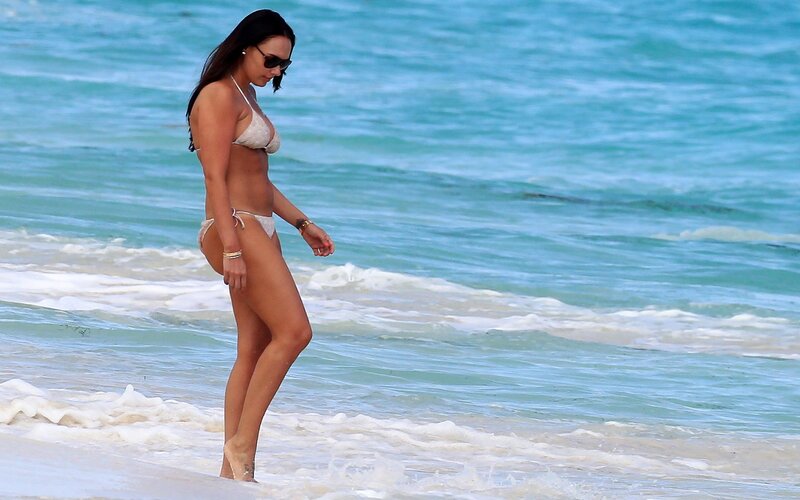 woman in bikini at beach