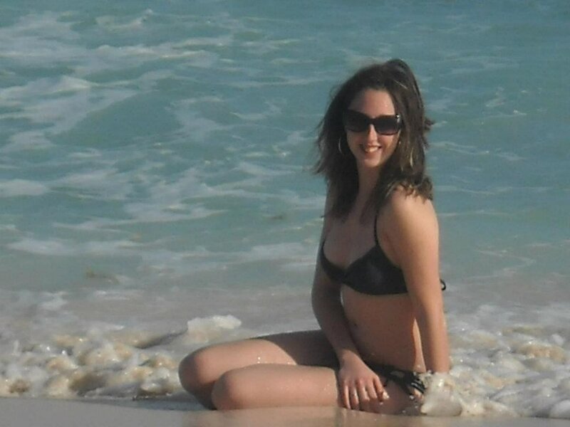 woman in bikini at beach
