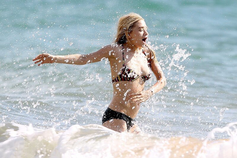 woman in bikini at beach