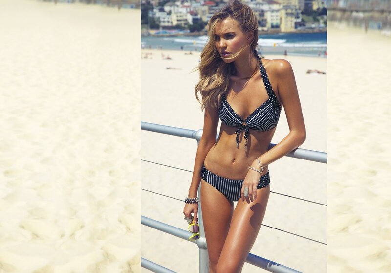 woman in bikini at beach