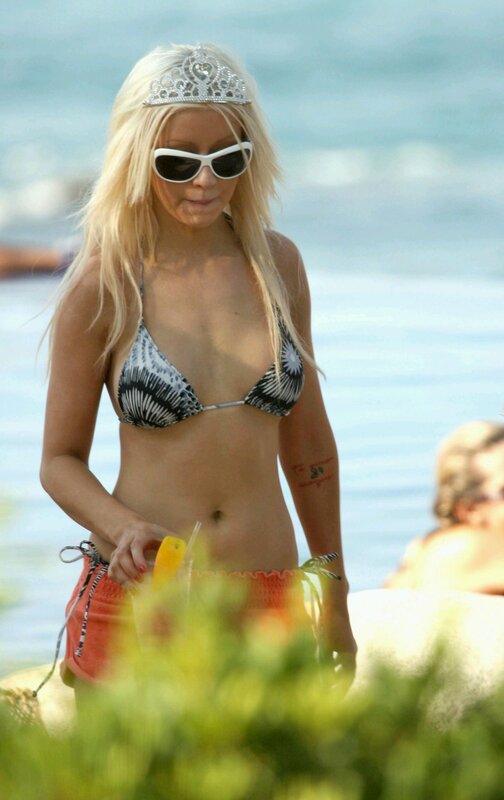 woman in bikini at beach