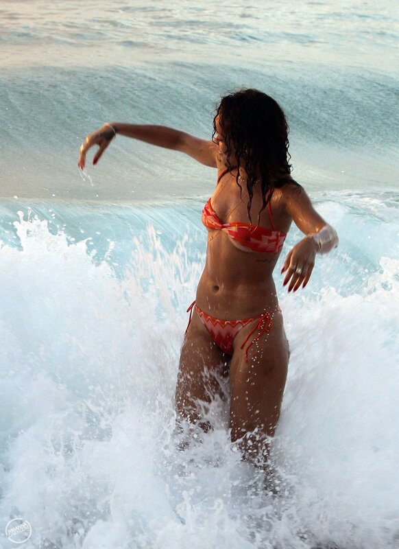 woman in bikini at beach