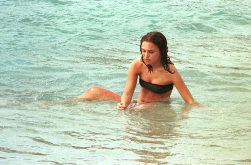woman in bikini at beach