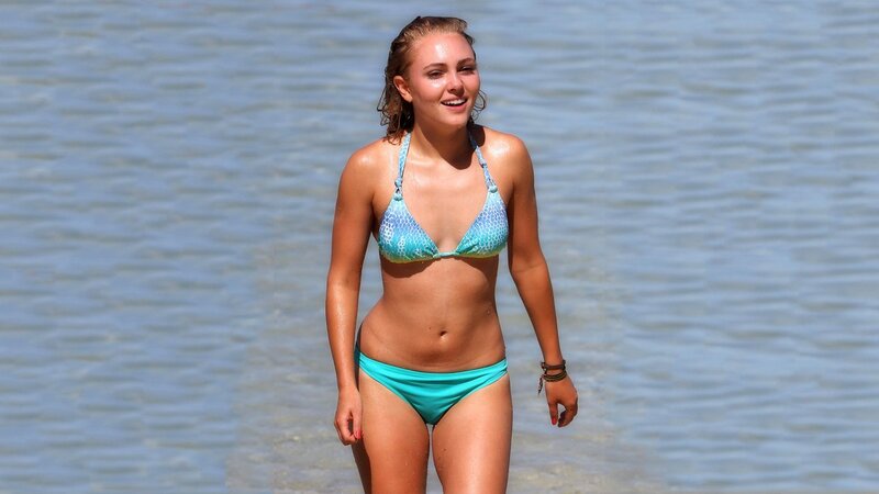 woman in bikini at beach