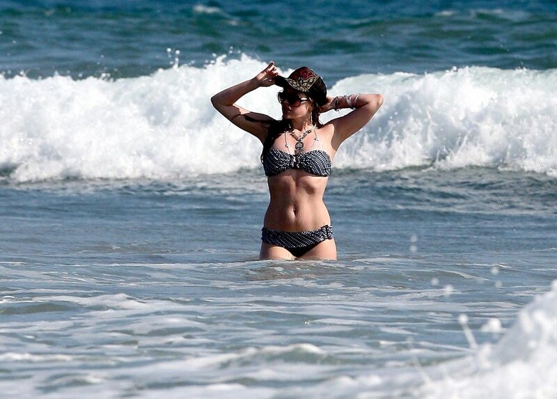 woman in bikini at beach