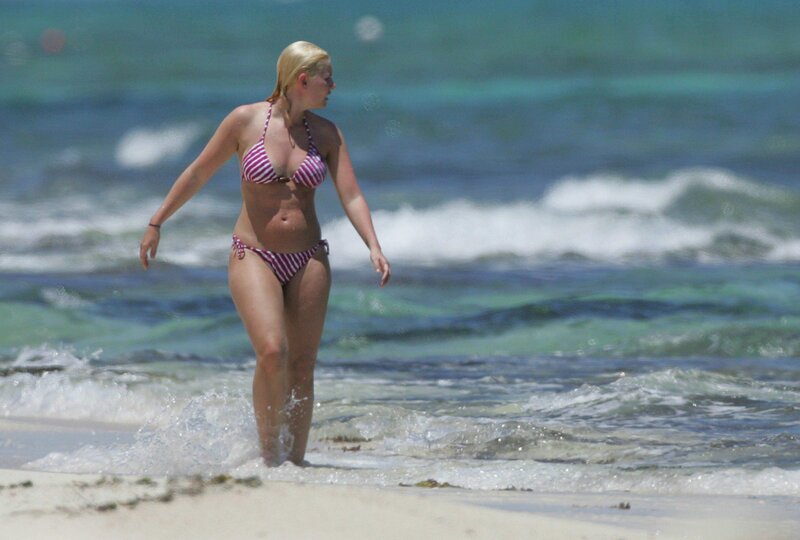 woman in bikini at beach