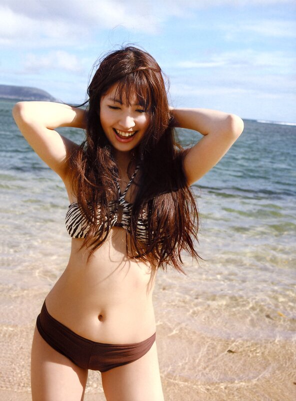 Woman in bikini at the beach
