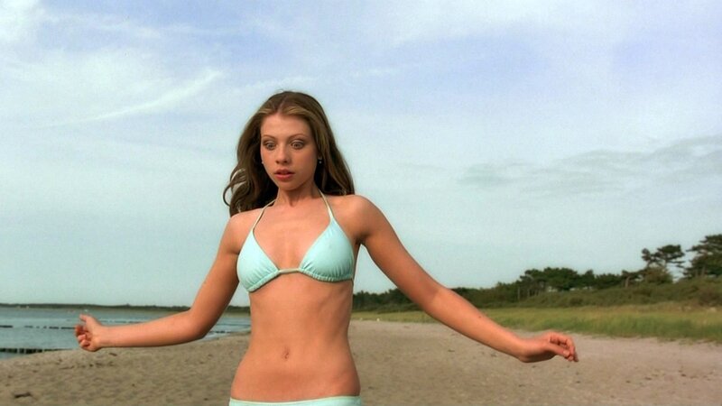 woman in bikini on beach