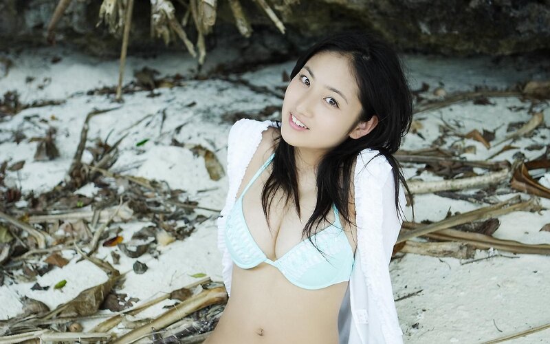 woman in bikini on beach