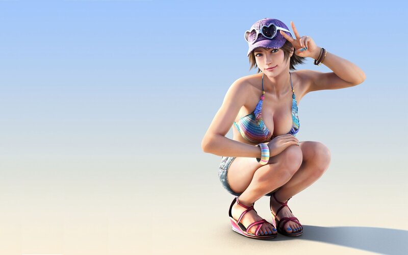 woman in bikini on beach
