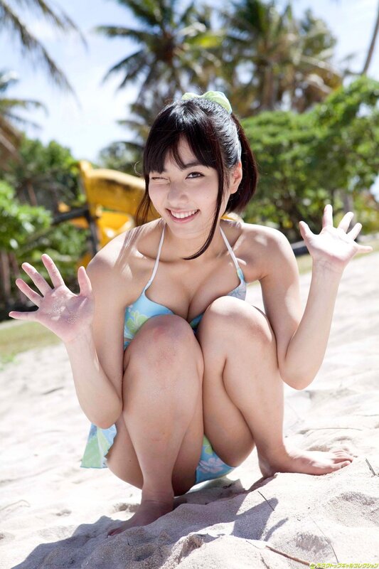 Woman in bikini on beach