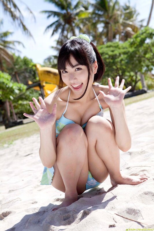 Woman in bikini on beach