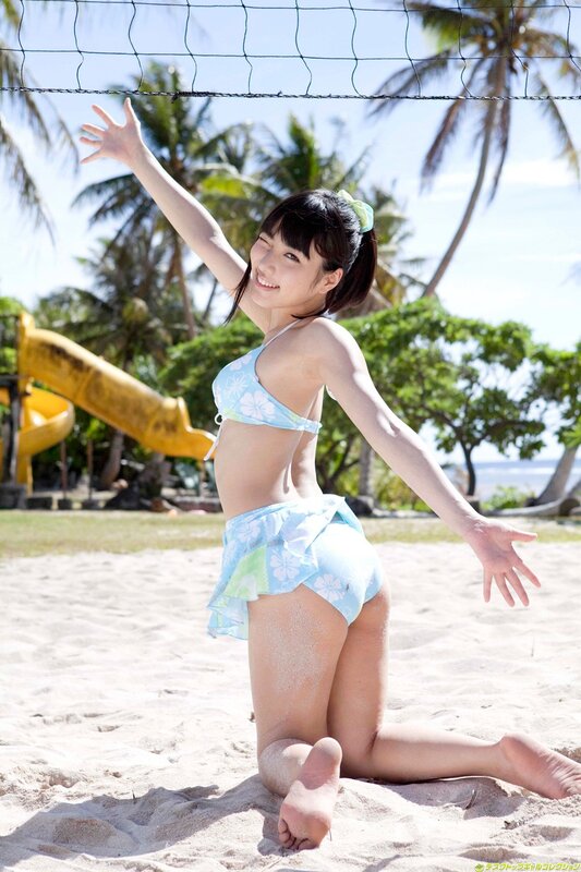 Woman in bikini on beach