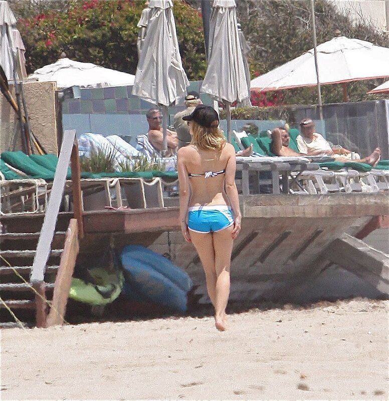 Woman in bikini on beach
