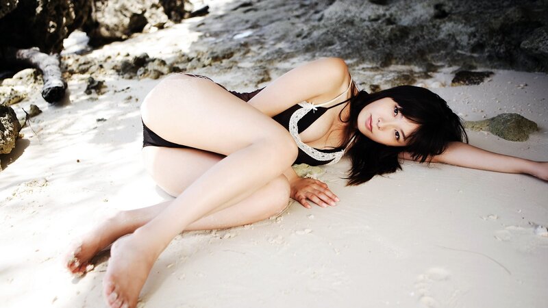 woman in bikini on beach