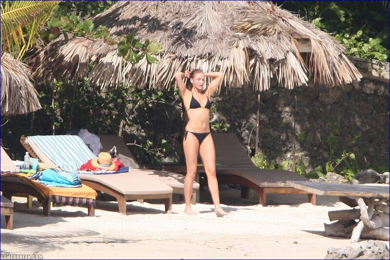 Woman in bikini on beach