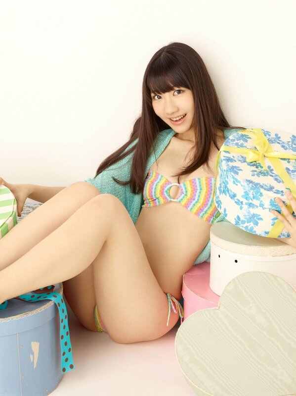 Woman in Bikini — Pink, Playful, Photograph, Gift Boxes