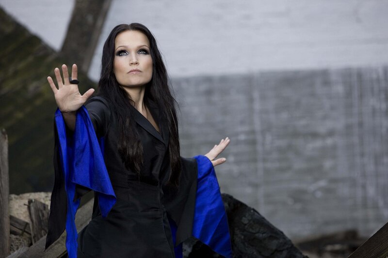 Woman in Black and Blue Robe — Dramatic