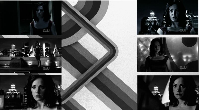 Woman in Black and White — Dramatic, Night