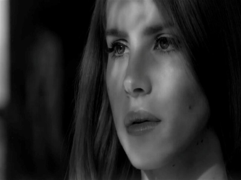 Woman in Black and White — Dramatic, Photograph, Hair, Face