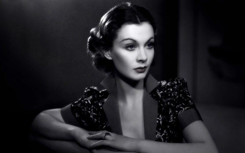Woman in Black-and-white Portrait — Black, Dramatic
