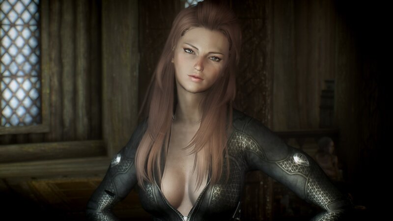 Woman in Black Armor — Brown