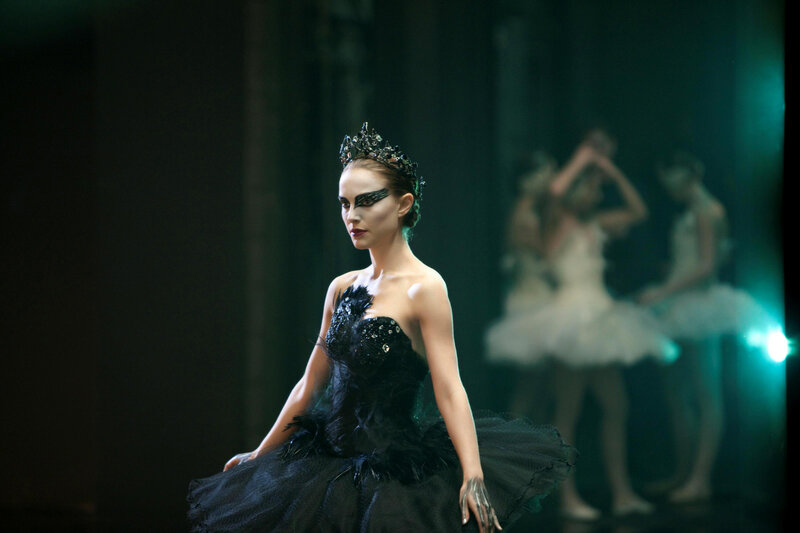 Woman in Black Ballet Costume — Dramatic