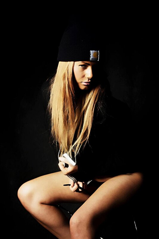woman in black beanie