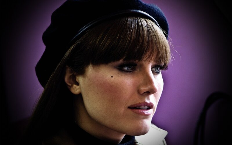 woman in black beret