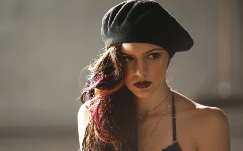 woman in black beret