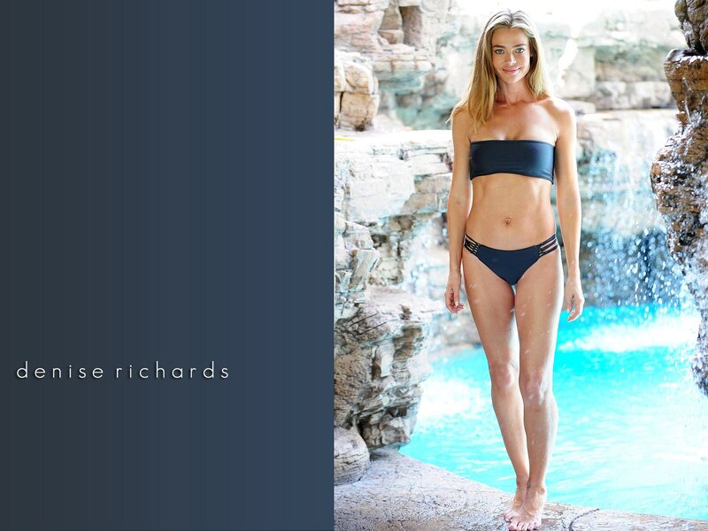 woman in black bikini by pool