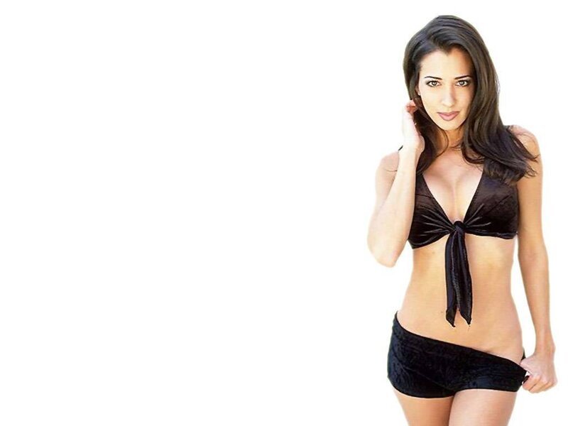 Woman in Black Bikini — Neutral, Photograph, Long Hair