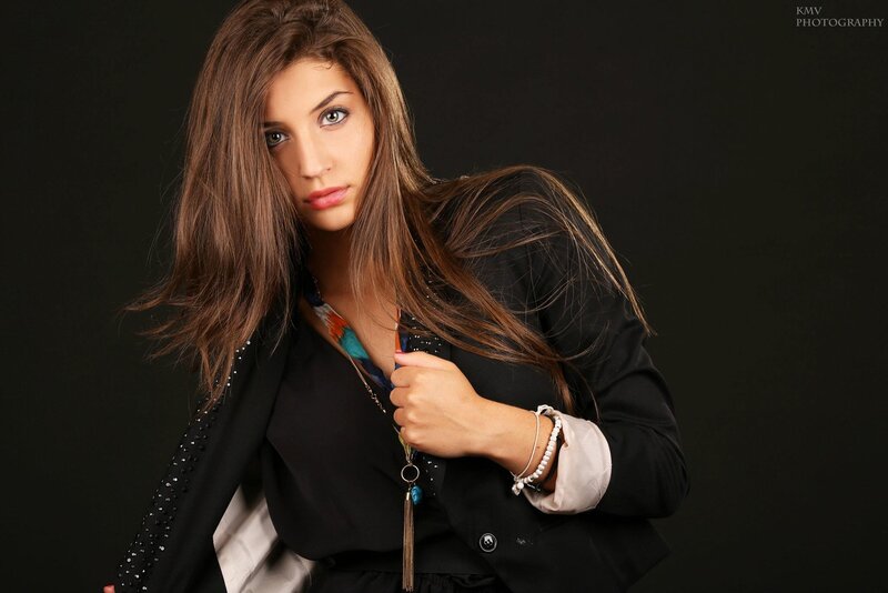 woman in black blazer