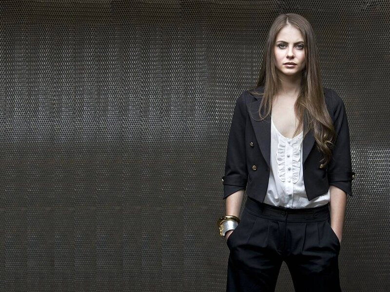 Woman in Black Blazer — Serious, Photograph, White Shirt
