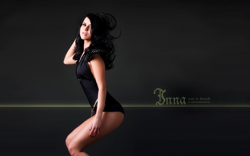 Woman in Black Bodysuit — Dramatic, Photograph, Black Background