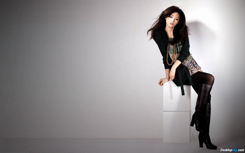Woman in Black Boots — Dramatic, Photograph, Dress, White Block