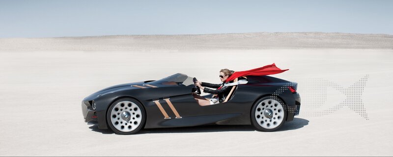 Woman in Black Car — Dramatic
