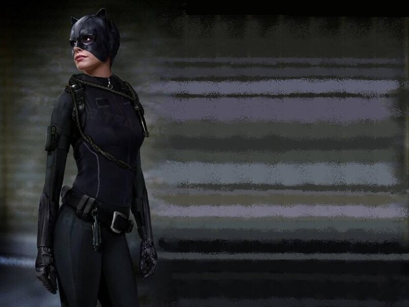 Woman in Black Cat Suit