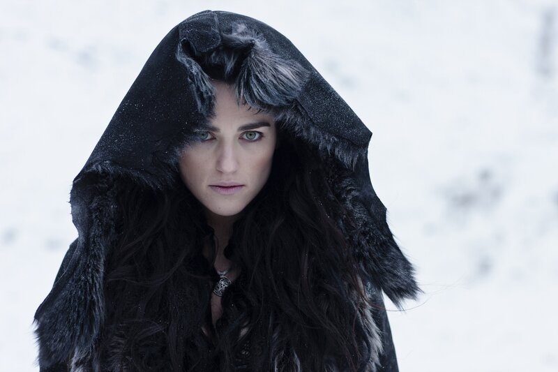 Woman in Black Cloak — Dramatic, Winter