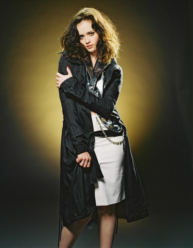 woman in black coat